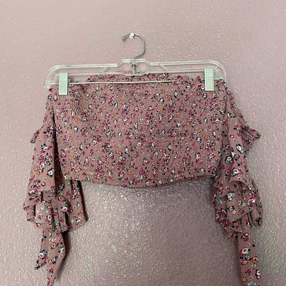 Off the shoulder crop top